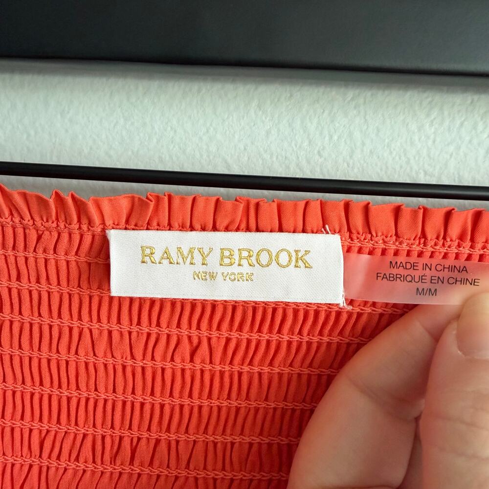 Ramy Brook Wendy Tiered Mini Skirt in Poppy Size Medium - Picture 4 of 9
